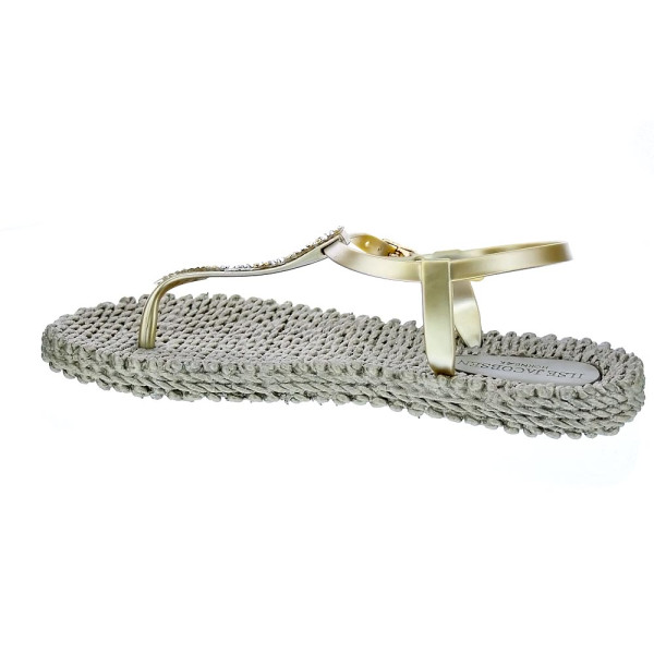 Chanclas Ilse Jacobsen zapatos Mujer modelo Cheerful dedo Oro 