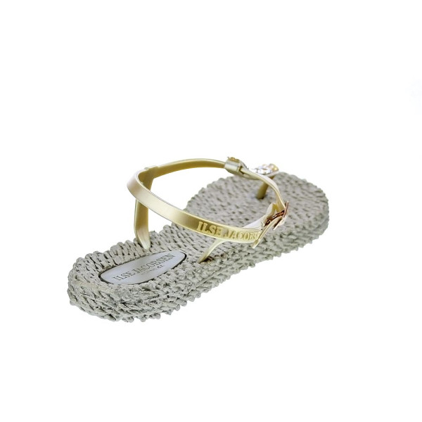 Chanclas Ilse Jacobsen zapatos Mujer modelo Cheerful dedo Oro 