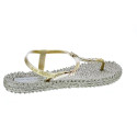 Chanclas Ilse Jacobsen zapatos Mujer modelo Cheerful dedo Oro 