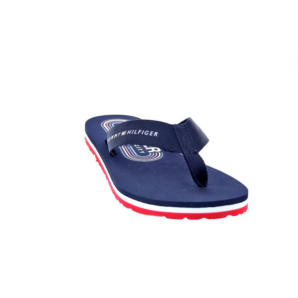 Chanclas Tommy Hilfiger zapatos Mujer modelo Global Stripes Azul 