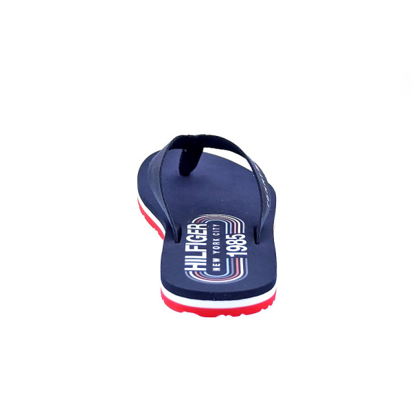 Chanclas Tommy Hilfiger zapatos Mujer modelo Global Stripes Azul 