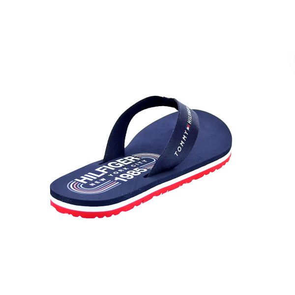 Chanclas Tommy Hilfiger zapatos Mujer modelo Global Stripes Azul 