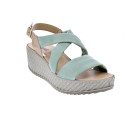 Sandalias Imac zapatos Mujer modelo 557670 Verde Hebilla