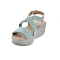 Sandalias Imac zapatos Mujer modelo 557670 Verde Hebilla