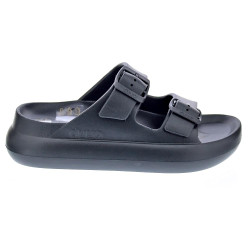 Sandalias Duuo zapatos Mujer modelo Eva Curvi 02 Negro Hebilla