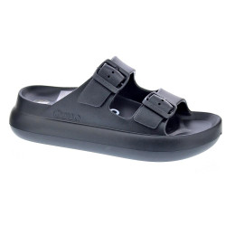 Sandalias Duuo zapatos Mujer modelo Eva Curvi 02 Negro Hebilla 2