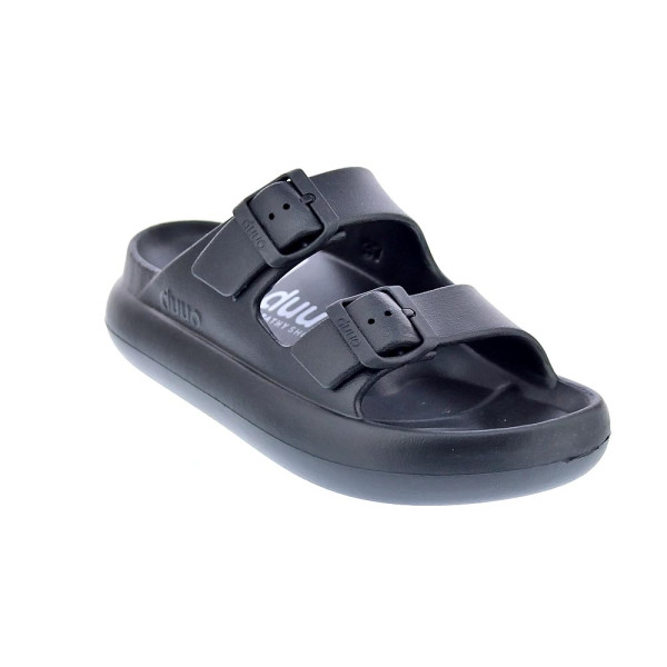 Sandalias Duuo zapatos Mujer modelo Eva Curvi 02 Negro Hebilla