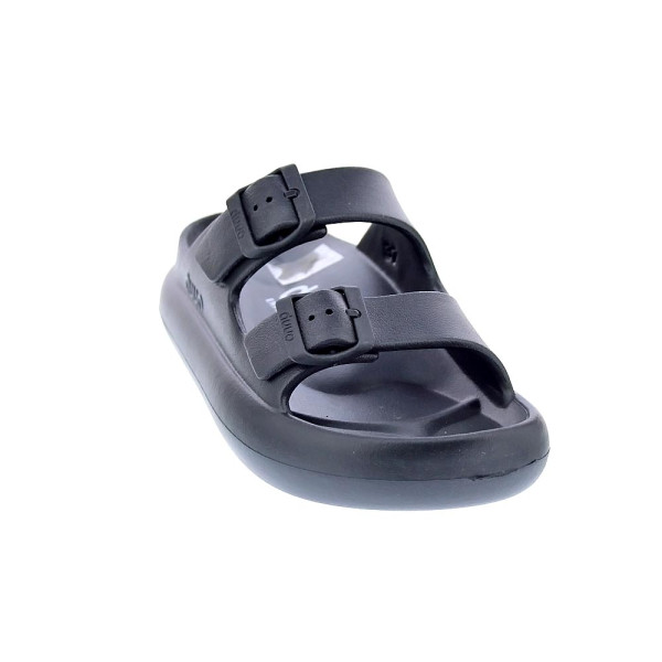 Sandalias Duuo zapatos Mujer modelo Eva Curvi 02 Negro Hebilla