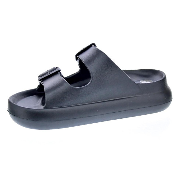 Sandalias Duuo zapatos Mujer modelo Eva Curvi 02 Negro Hebilla