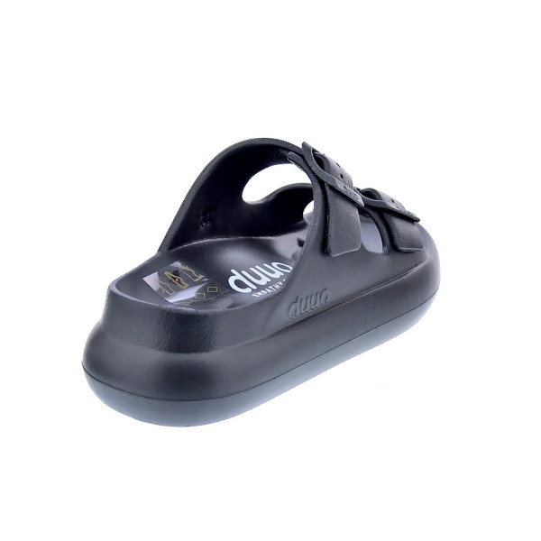 Sandalias Duuo zapatos Mujer modelo Eva Curvi 02 Negro Hebilla