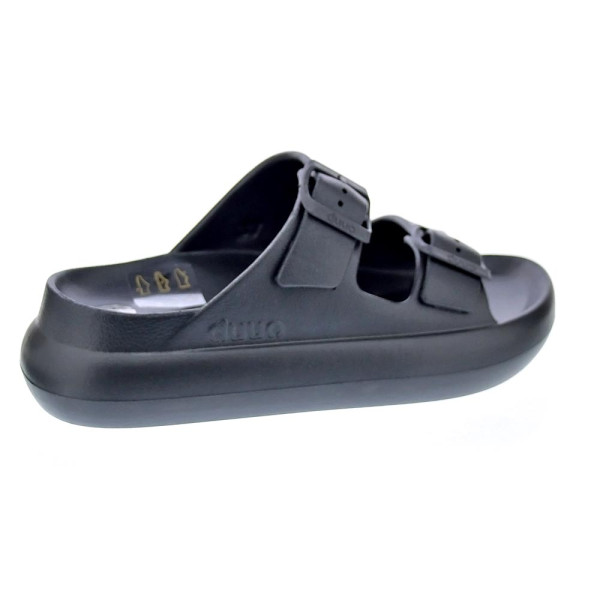 Sandalias Duuo zapatos Mujer modelo Eva Curvi 02 Negro Hebilla