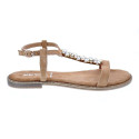 Sandalias Keys zapatos Mujer modelo K9490 Beige 