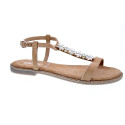 Sandalias Keys zapatos Mujer modelo K9490 Beige 