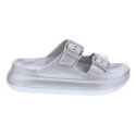 Sandalias Duuo zapatos Mujer modelo Eva Curvi Metallic 07 Plata 