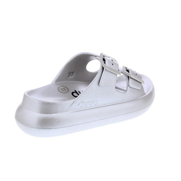 Sandalias Duuo zapatos Mujer modelo Eva Curvi Metallic 07 Plata 