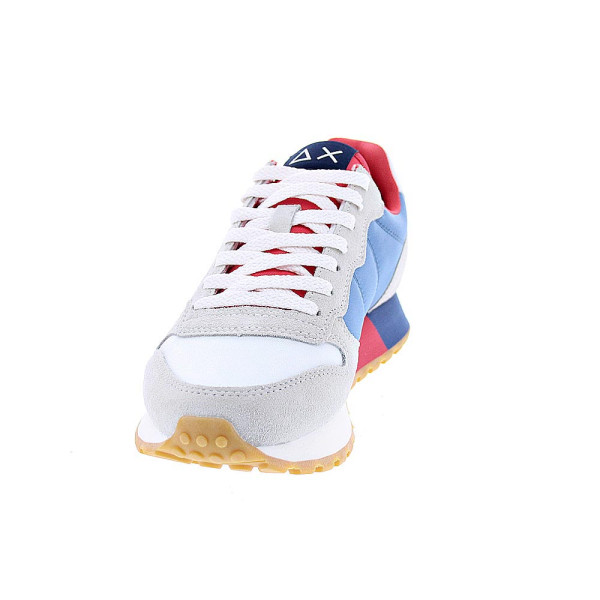 Zapatillas Sun68 AX zapatos Hombre modelo Jaki Bicolor Blanco Cordón
