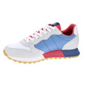 Zapatillas Sun68 AX zapatos Hombre modelo Jaki Bicolor Blanco Cordón