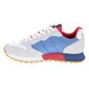 Zapatillas Sun68 AX zapatos Hombre modelo Jaki Bicolor Blanco Cordón