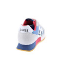 Zapatillas Sun68 AX zapatos Hombre modelo Jaki Bicolor Blanco Cordón