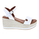 Sandalias Popa zapatos Mujer modelo Arambol Piel Cuña CB23203 001 Blanco 