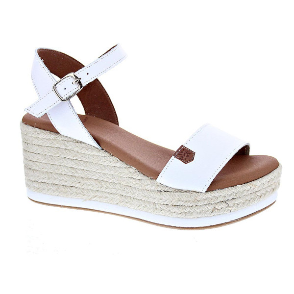 Sandalias Popa zapatos Mujer modelo Arambol Piel Cuña CB23203 001 Blanco 