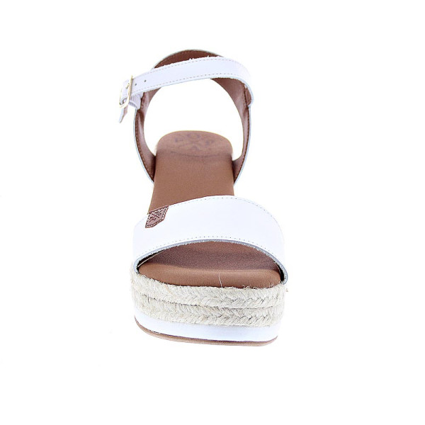 Sandalias Popa zapatos Mujer modelo Arambol Piel Cuña CB23203 001 Blanco 