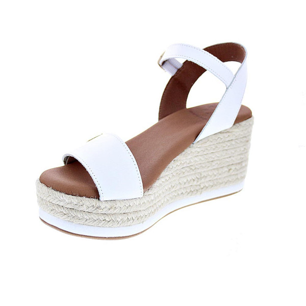 Sandalias Popa zapatos Mujer modelo Arambol Piel Cuña CB23203 001 Blanco 
