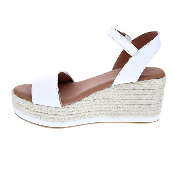 Sandalias Popa zapatos Mujer modelo Arambol Piel Cuña CB23203 001 Blanco 