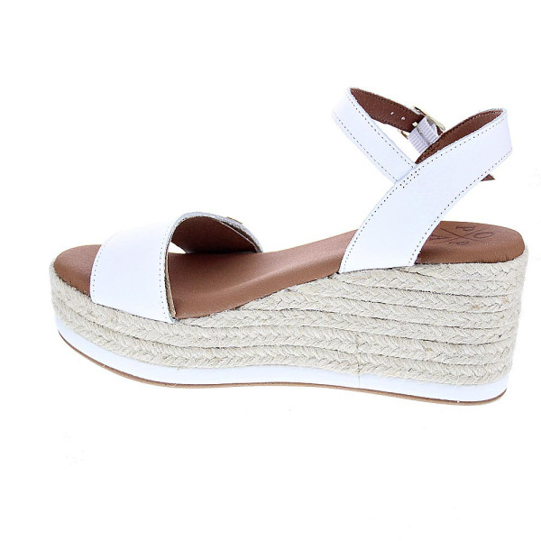 Sandalias Popa zapatos Mujer modelo Arambol Piel Cuña CB23203 001 Blanco 