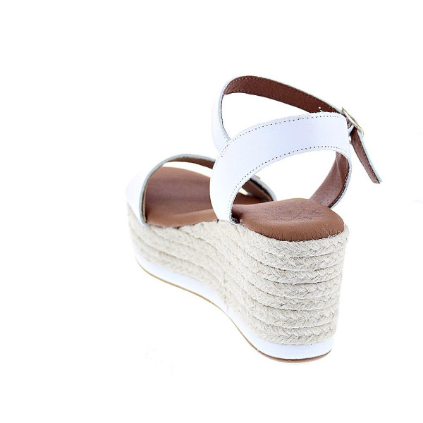 Sandalias Popa zapatos Mujer modelo Arambol Piel Cuña CB23203 001 Blanco 