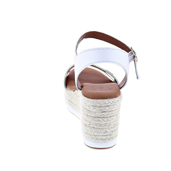 Sandalias Popa zapatos Mujer modelo Arambol Piel Cuña CB23203 001 Blanco 