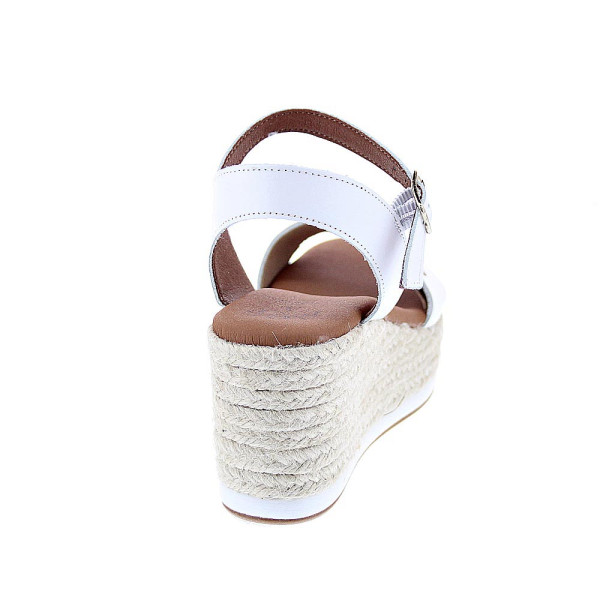 Sandalias Popa zapatos Mujer modelo Arambol Piel Cuña CB23203 001 Blanco 