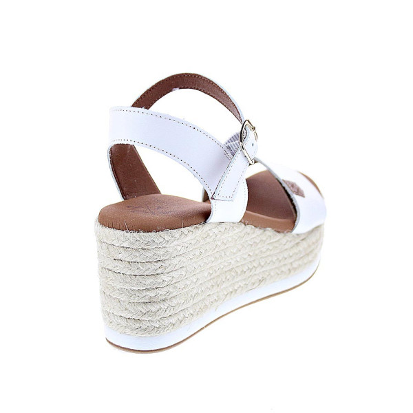 Sandalias Popa zapatos Mujer modelo Arambol Piel Cuña CB23203 001 Blanco 