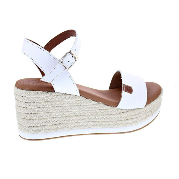 Sandalias Popa zapatos Mujer modelo Arambol Piel Cuña CB23203 001 Blanco 