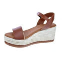 Sandalias Popa zapatos Mujer modelo Arambol Piel Marrón 