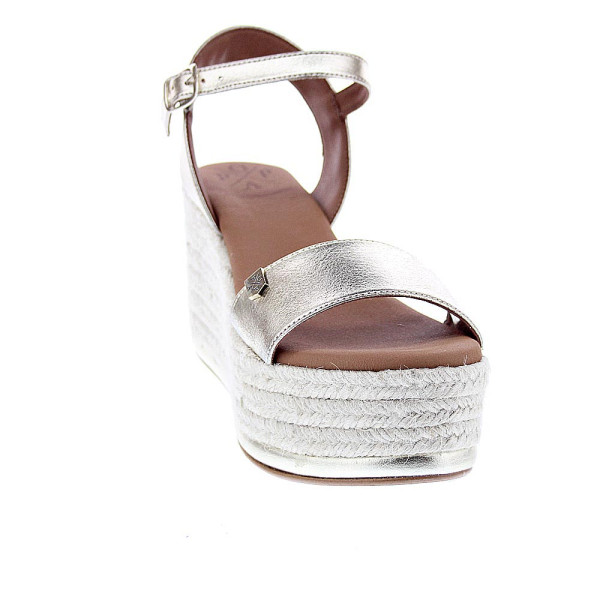 Sandalias Popa zapatos Mujer modelo Tofari Laminado Oro Hebilla