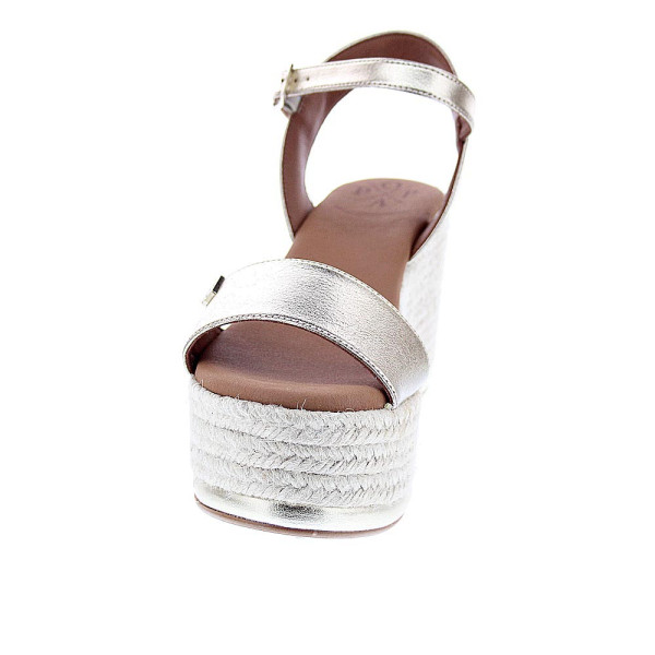 Sandalias Popa zapatos Mujer modelo Tofari Laminado Oro Hebilla