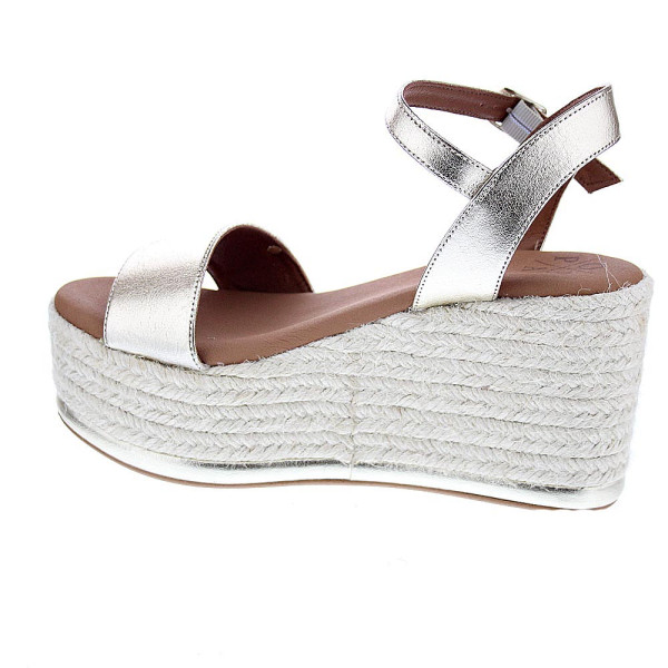 Sandalias Popa zapatos Mujer modelo Tofari Laminado Oro Hebilla