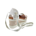 Sandalias Popa zapatos Mujer modelo Valdes Serraje Beige cordones