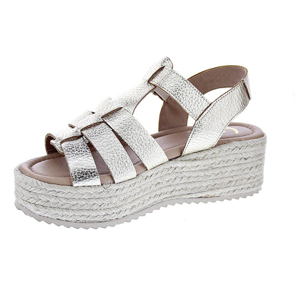 Sandalias Claudia zapatos Mujer modelo Vitoria Oro Hebilla