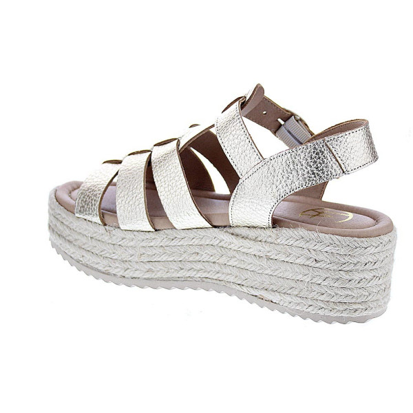 Sandalias Claudia zapatos Mujer modelo Vitoria Oro Hebilla