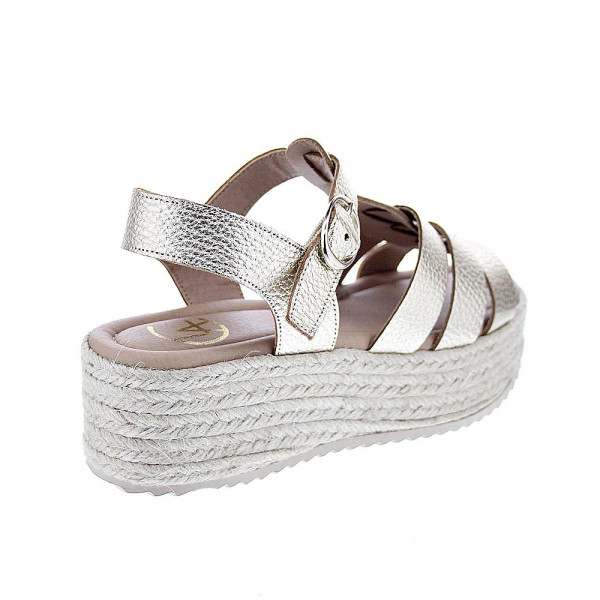 Sandalias Claudia zapatos Mujer modelo Vitoria Oro Hebilla