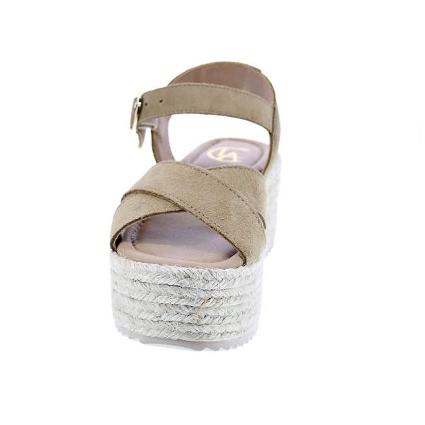 Sandalias Claudia zapatos Mujer modelo Rome Beige Hebilla