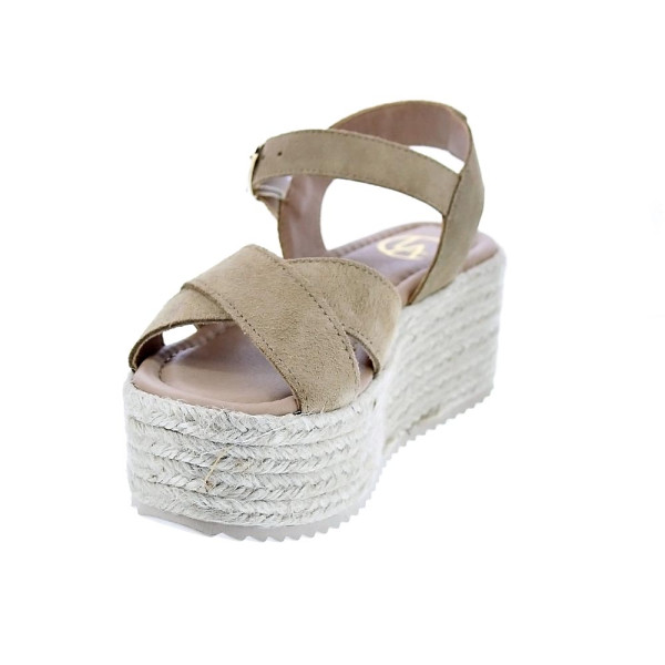Sandalias Claudia zapatos Mujer modelo Rome Beige Hebilla