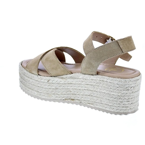 Sandalias Claudia zapatos Mujer modelo Rome Beige Hebilla