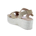 Sandalias Claudia zapatos Mujer modelo Rome Beige Hebilla