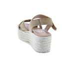 Sandalias Claudia zapatos Mujer modelo Rome Beige Hebilla