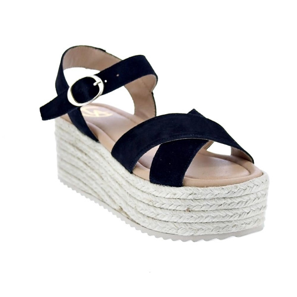 Sandalias Claudia zapatos Mujer modelo Rome Negro Hebilla