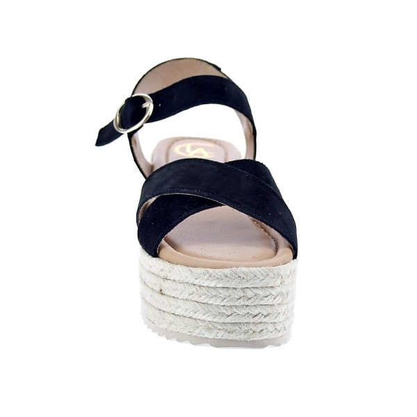 Sandalias Claudia zapatos Mujer modelo Rome Negro Hebilla