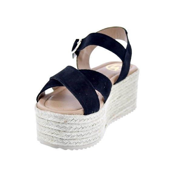 Sandalias Claudia zapatos Mujer modelo Rome Negro Hebilla